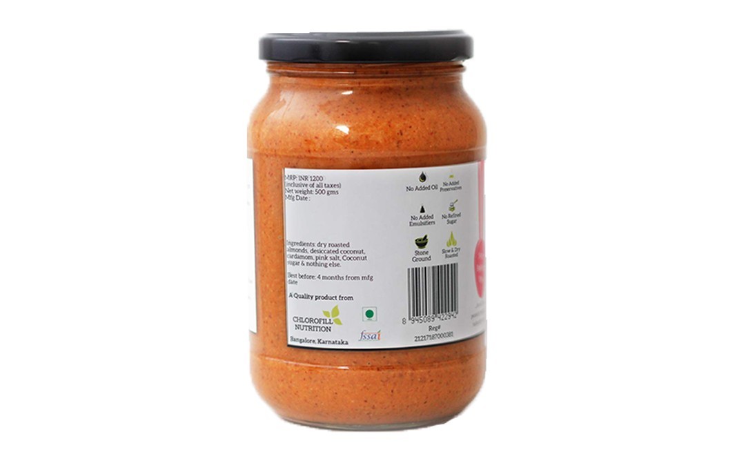 All Over Nuts Coconut Almond Butter Crunchy   Glass Jar  500 grams